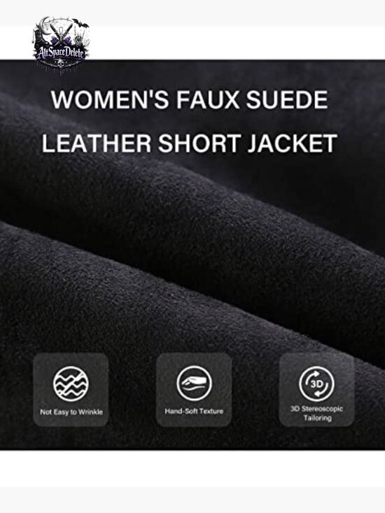 Faux Leather Sherpa-Lined Moto Jacket with Removable Belt Slim Fit - Picture 5 of 6